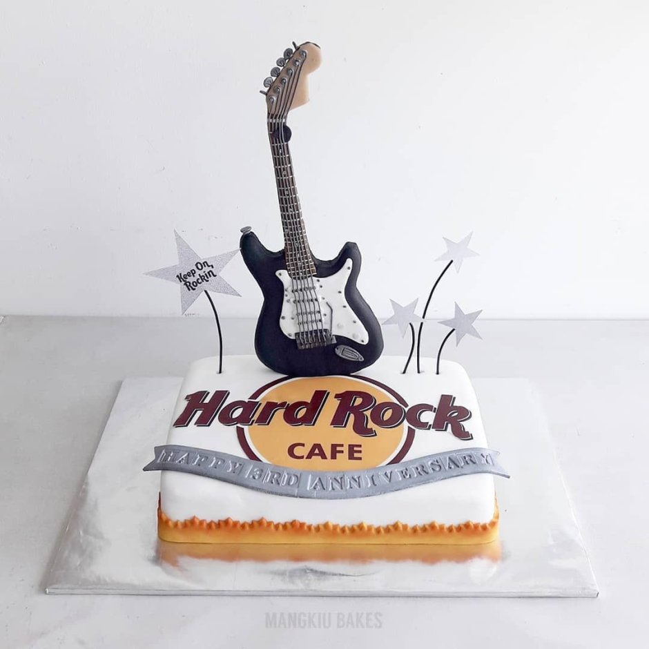 Торт в рокерском стиле