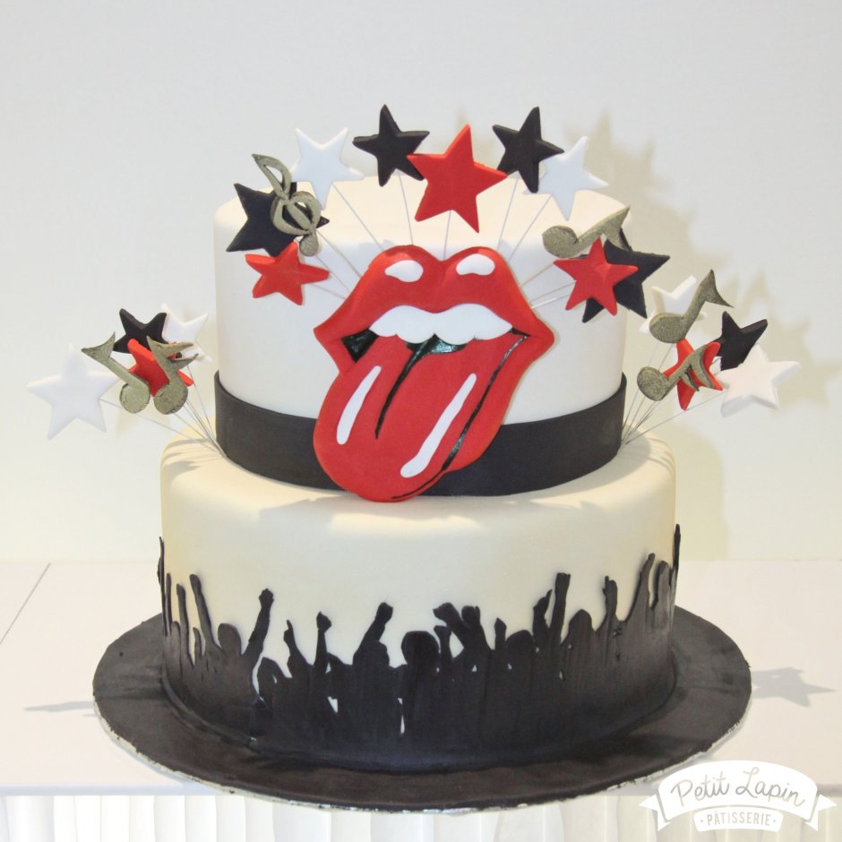 Торт AC DC С днем рождения
