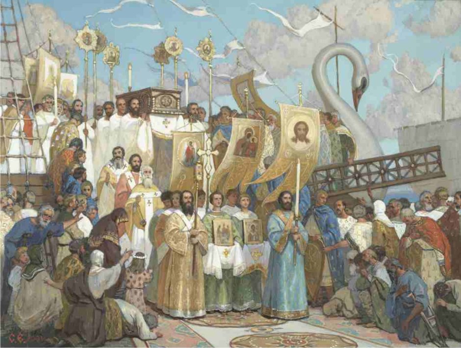 Князь Владимир крещение Руси Васнецов