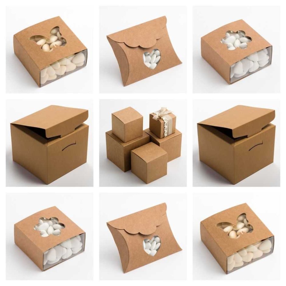 Маленькие картонные коробки для подарков