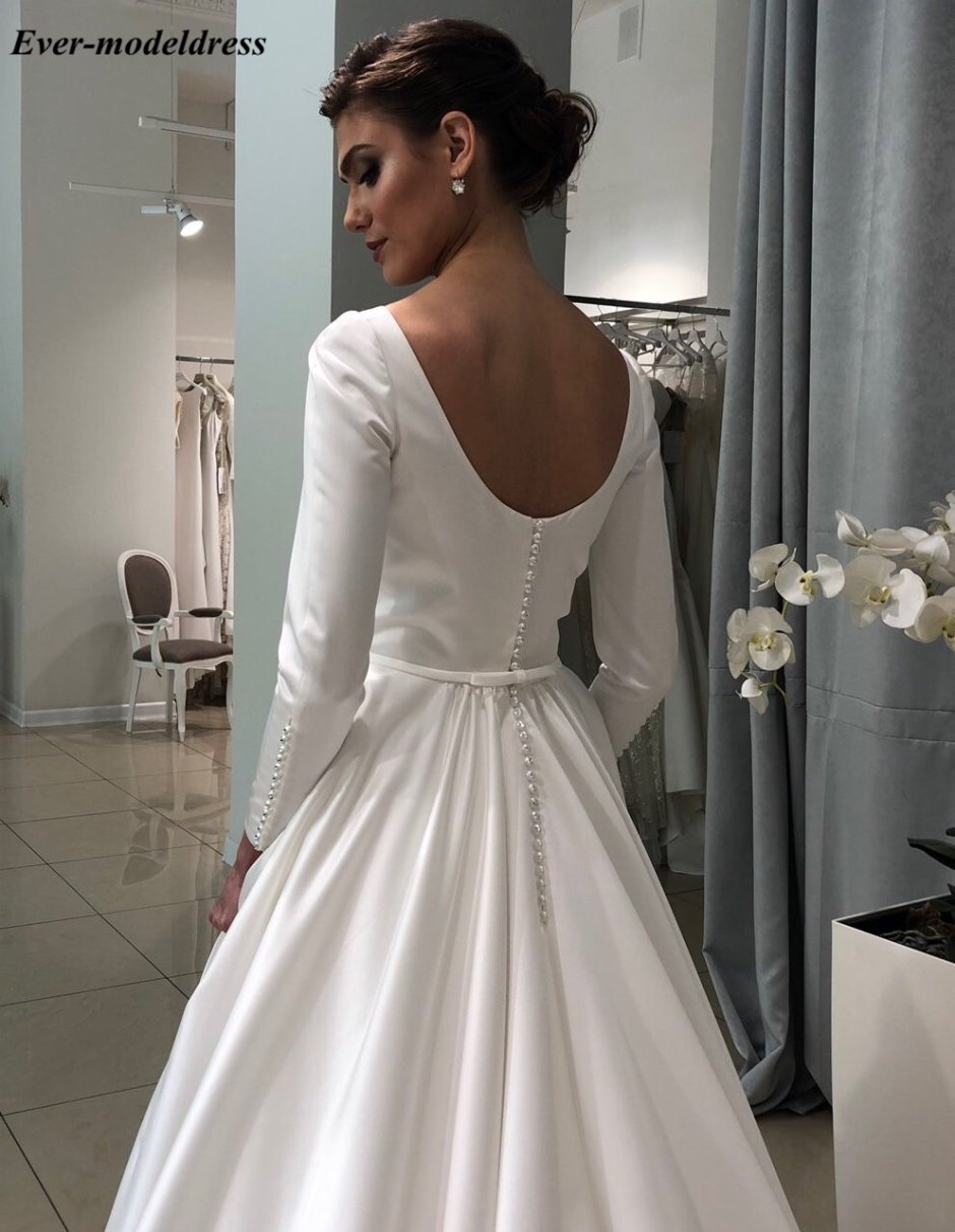 Свадебное атласное платье Milla Nova