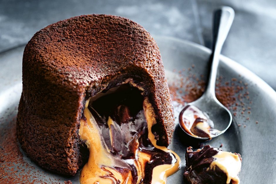 Шоколадный фондан лава кейк