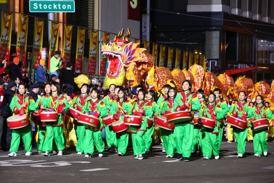 Китайский новый год парад