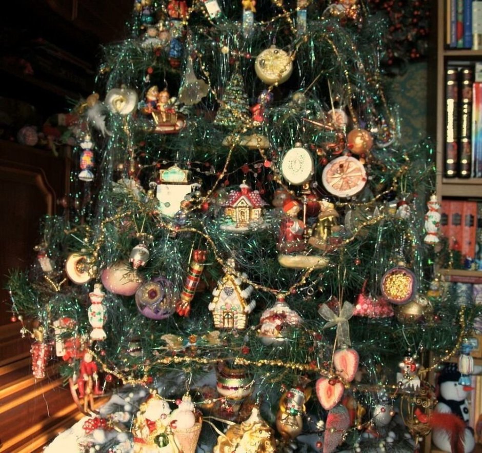 Новогодняя елка в стиле ретро
