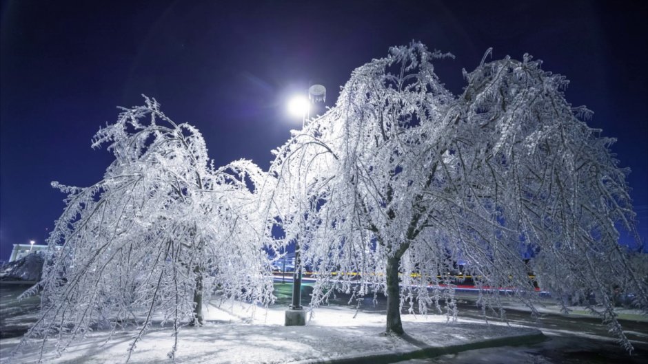 Зимняя красота в городе