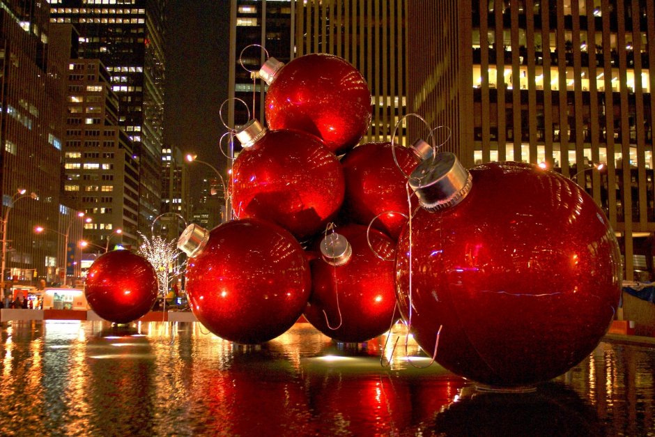 Нью-Йорк Кристмас новогодние шары