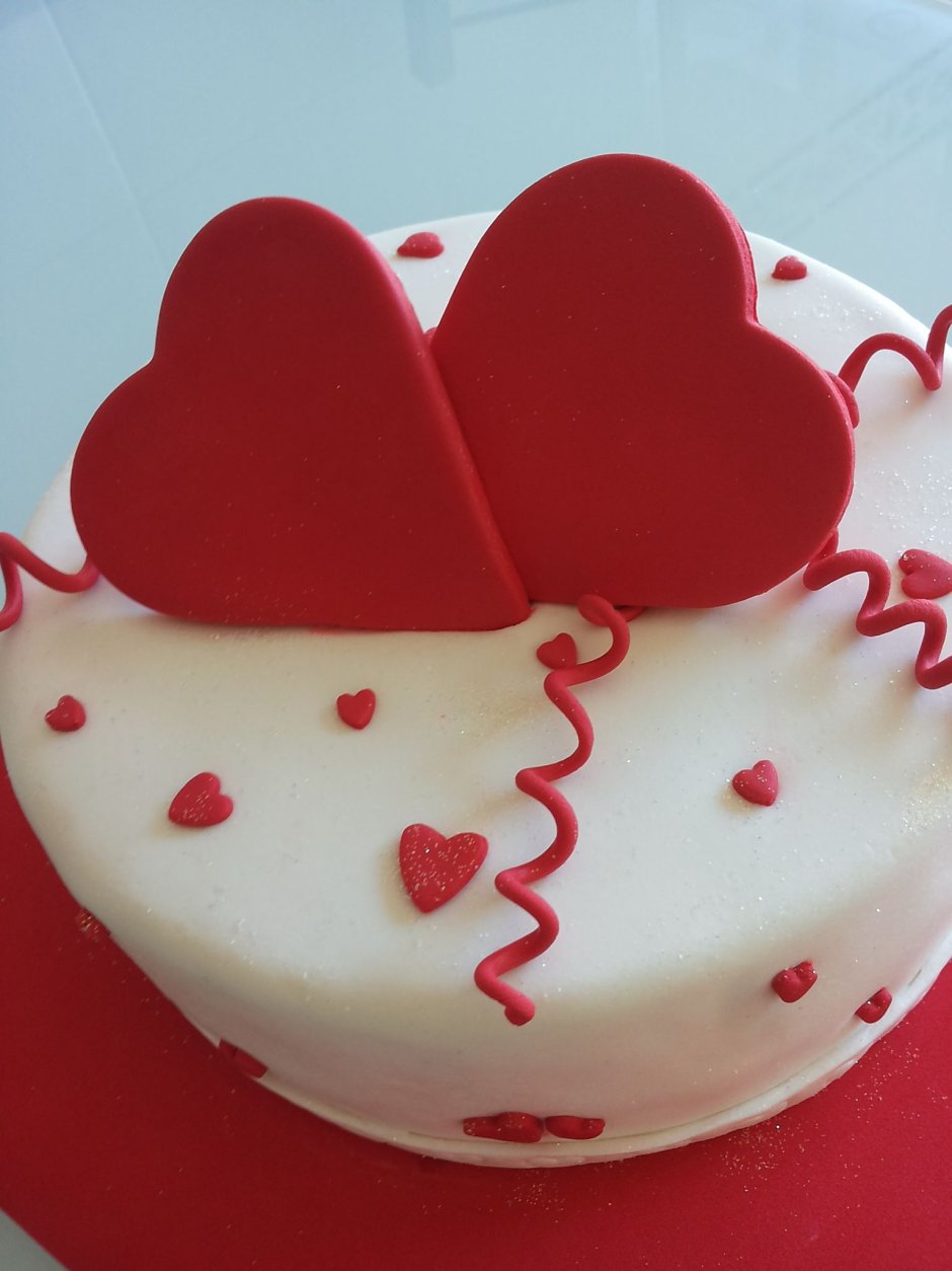 Торт с днем влюбленных с днем Святого Валентина