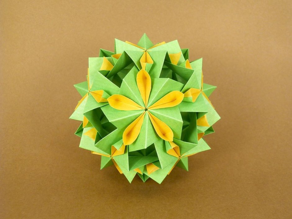 Новогоднее модульное оригами