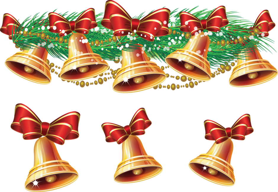 Рождественские колокольчики серебристые