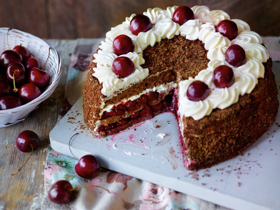 Шварцвальдский вишневый торт Schwarzwälder Kirschtorte