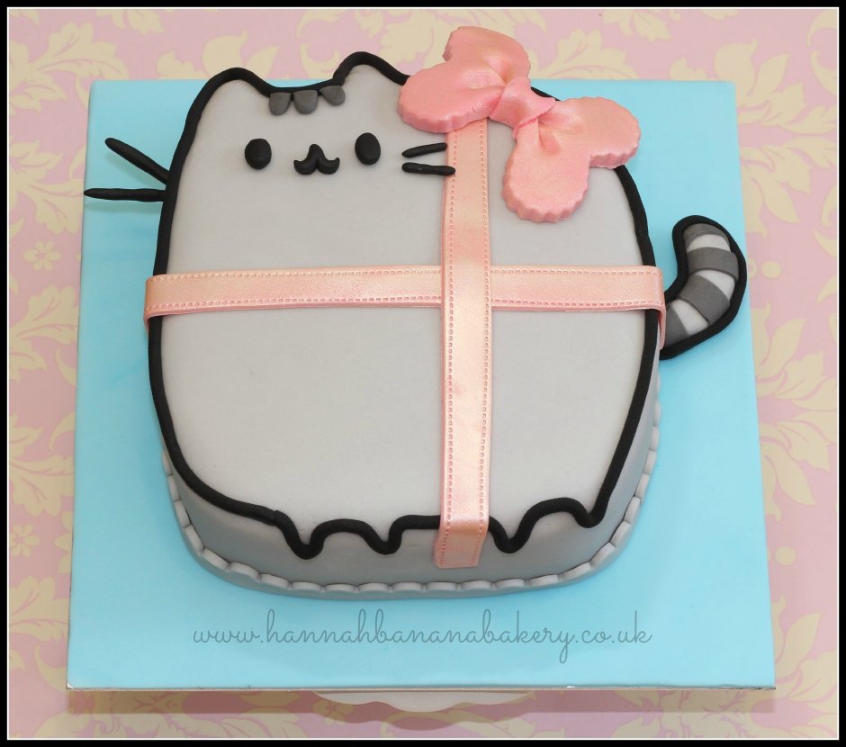 Торт с котом Пушином для девочки