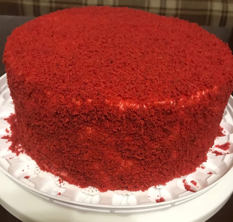 Торт красный бархат украшение