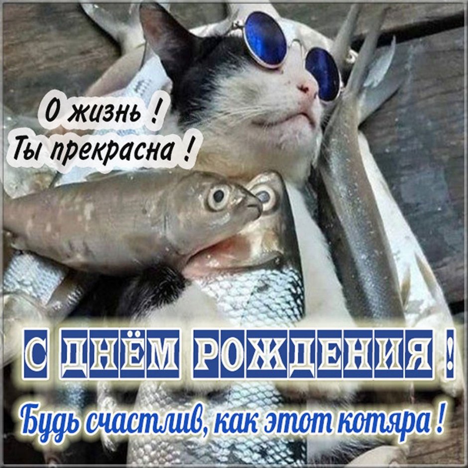 С днём рождения мужчинерыбаку