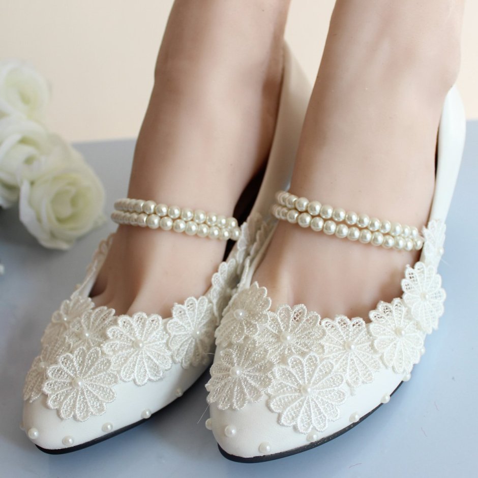 Винтажные туфли на свадьбу