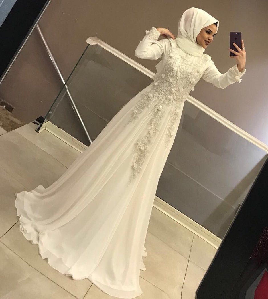 Свадебные платья хиджаб для невесты Скромник
