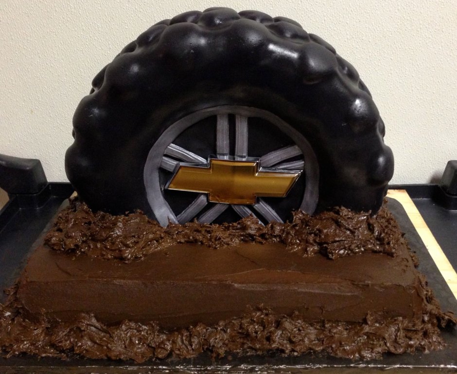Тортик в виде колеса