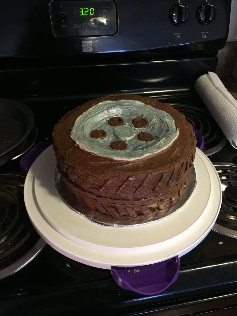 Шоколадные колеса для торта