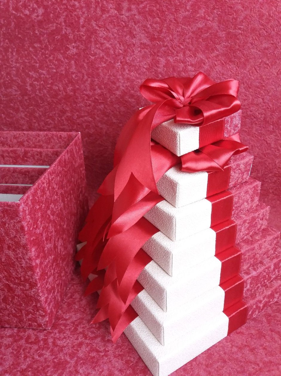 Коробка Матрешка для подарка своими руками с конфетами