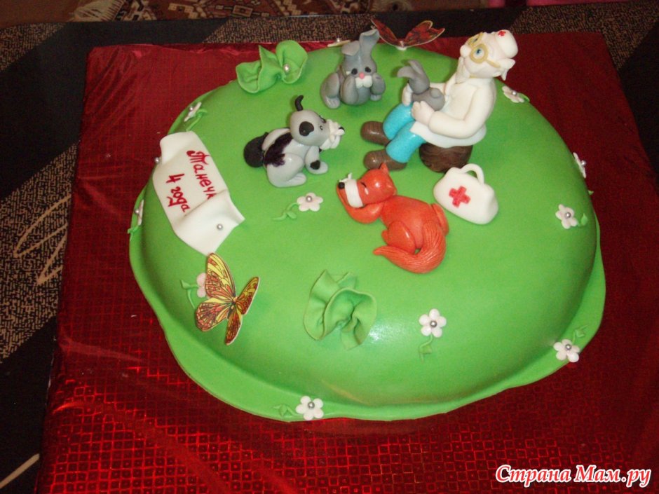 Детский торт далматинец