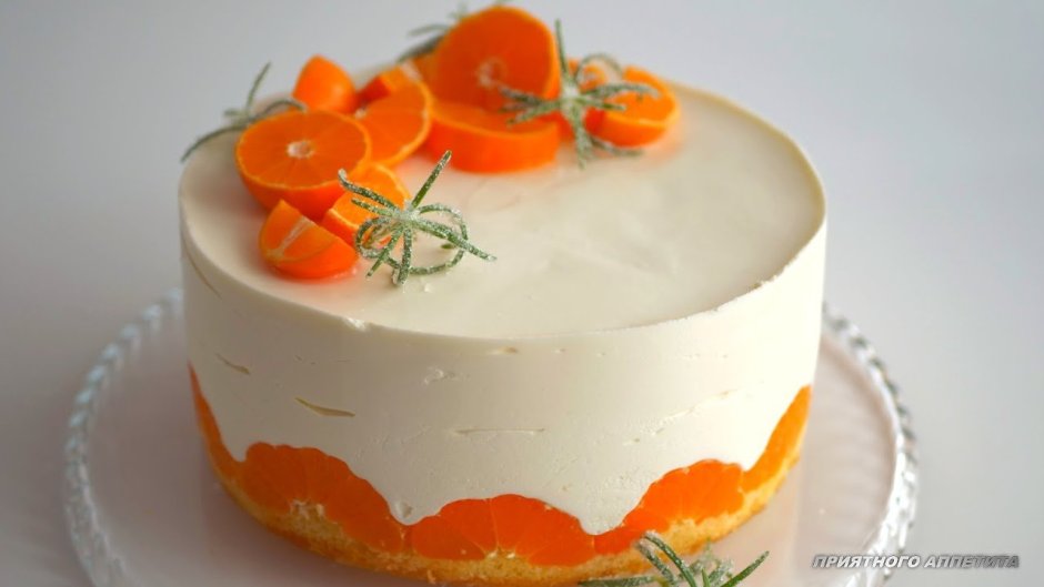 Апельсиновый торт мусс