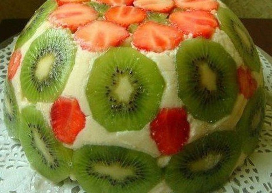 Торт Сметанковый с фруктами