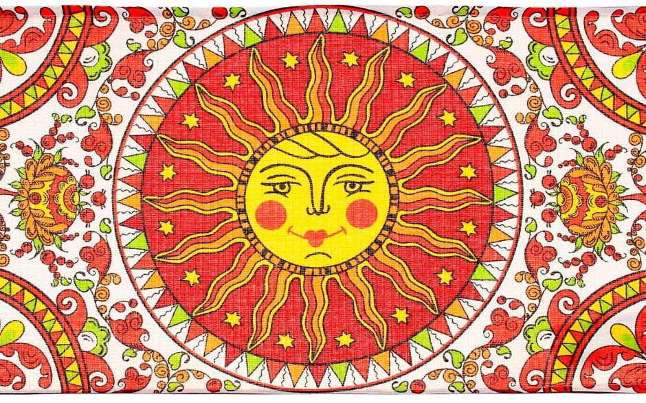 Русский орнамент солнце