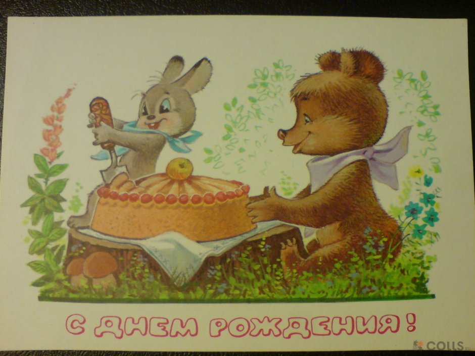 Редкие открытки СССР животные