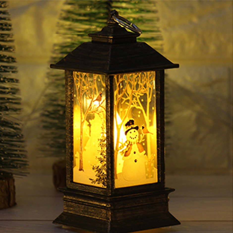 Фигура световая фонарь "новогодний город", 27х18х8см