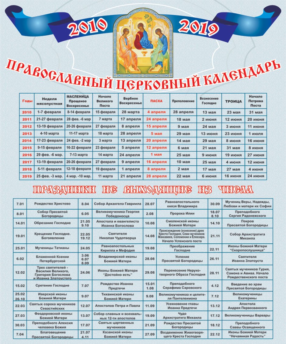 Календарь Ортодокс