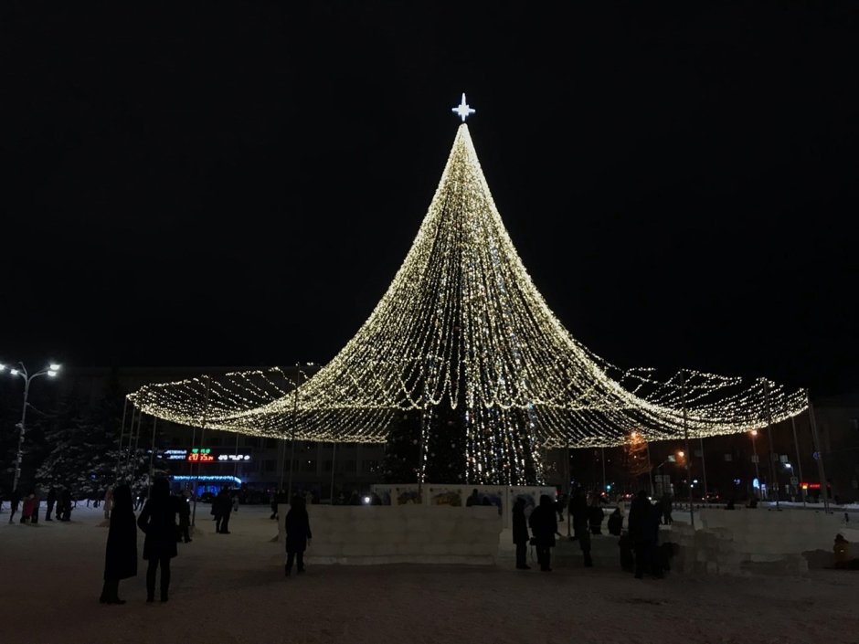 Площадь Ленина елка Йошкар-Ола