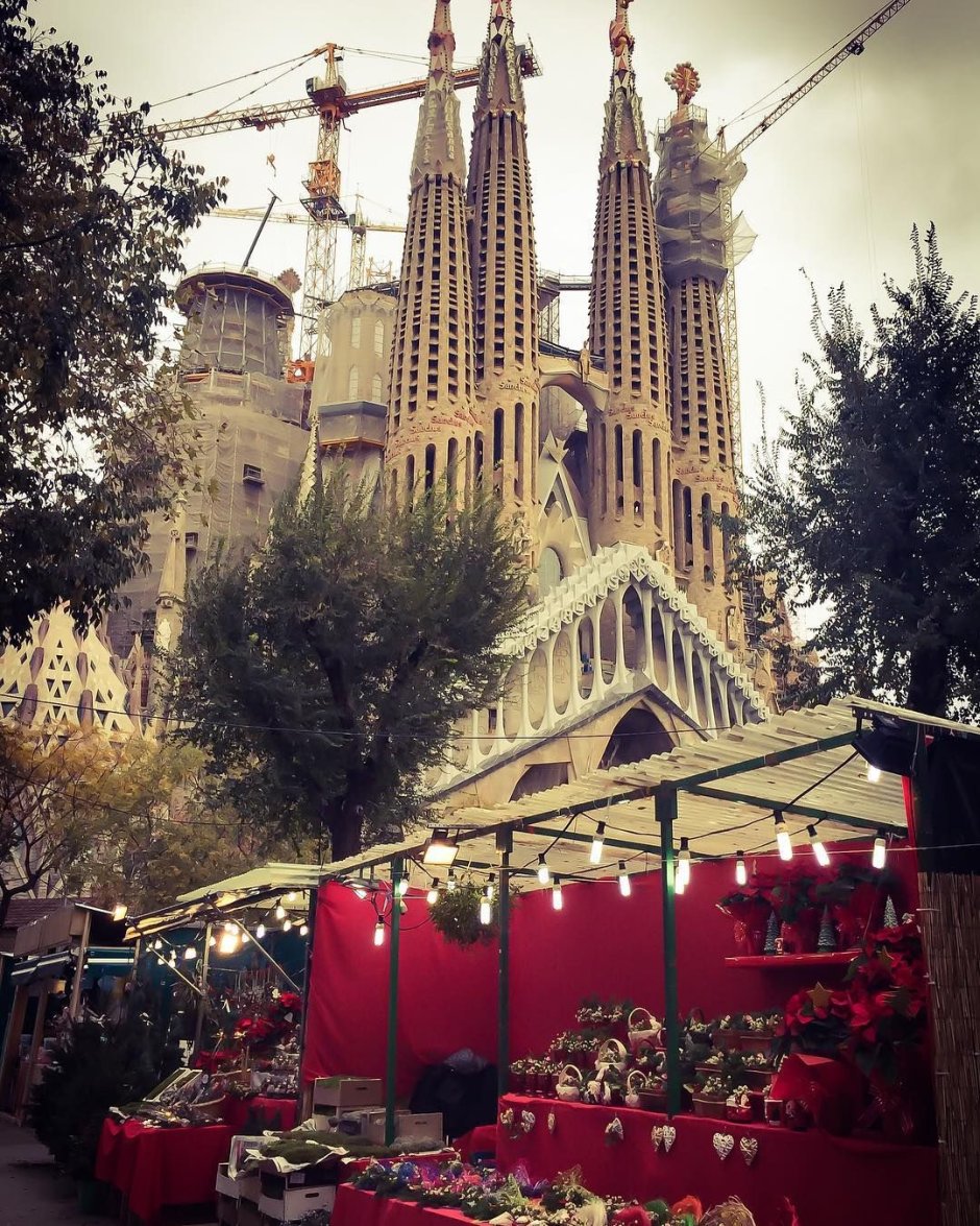 Рождественский рынок Гранаде Испания
