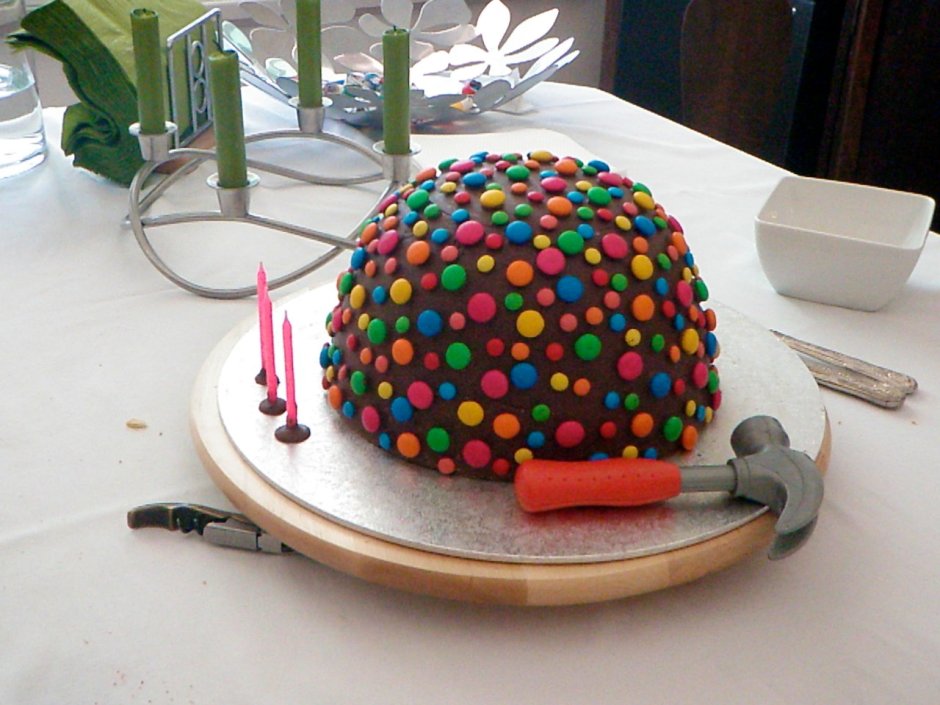 Торт мишка на воздушном шаре