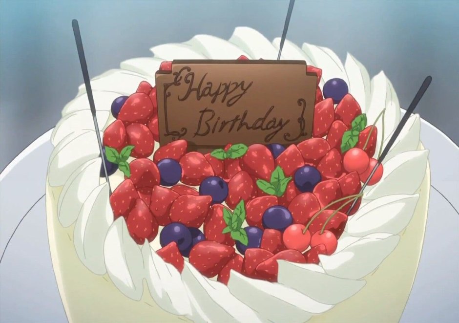 Торт аниме на день рождения
