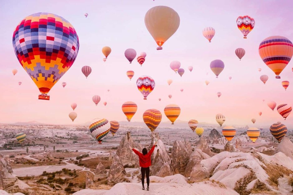 Фестиваль воздушных шаров в Турции Каппадокия