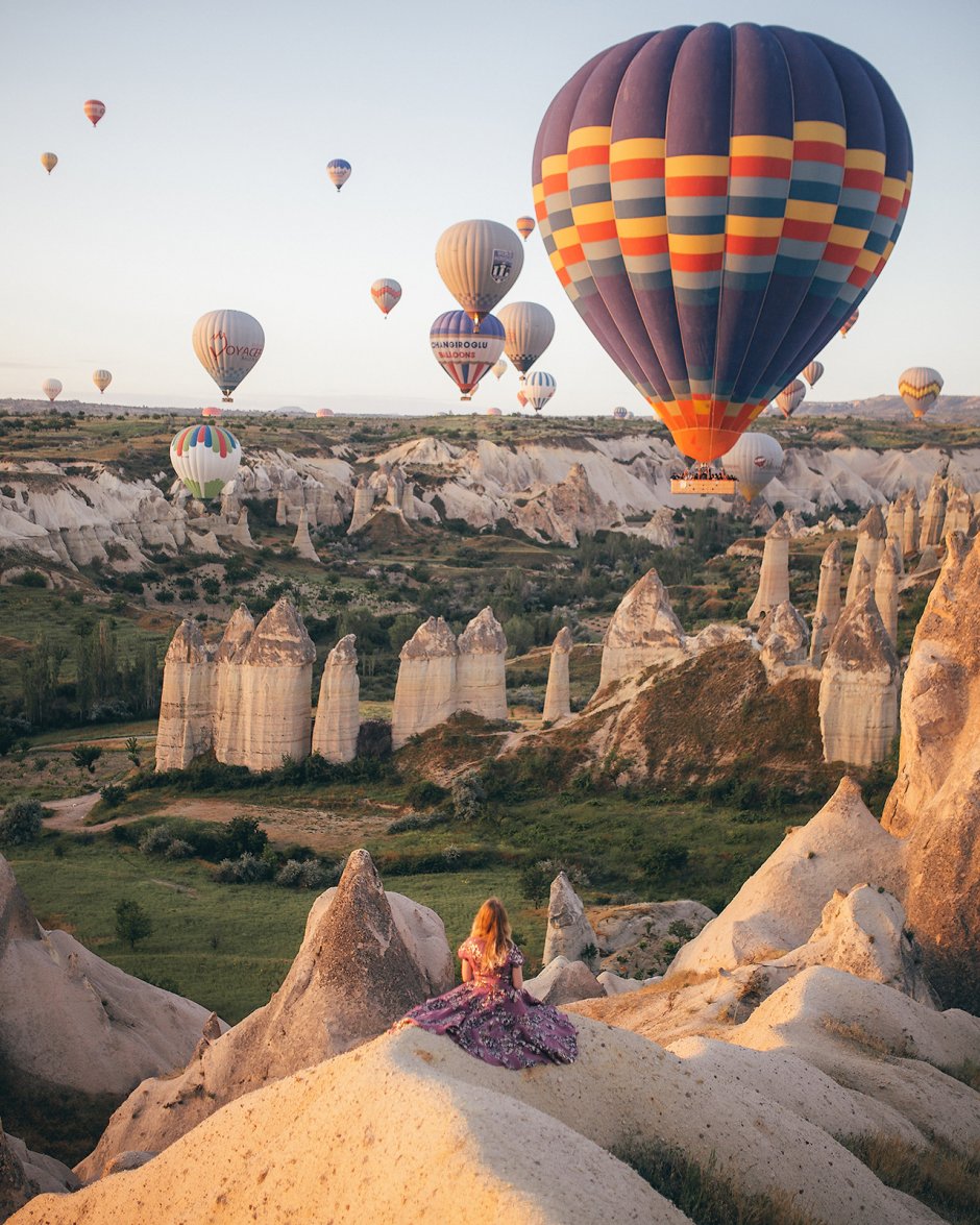 Каппадокия Турция воздушные шары