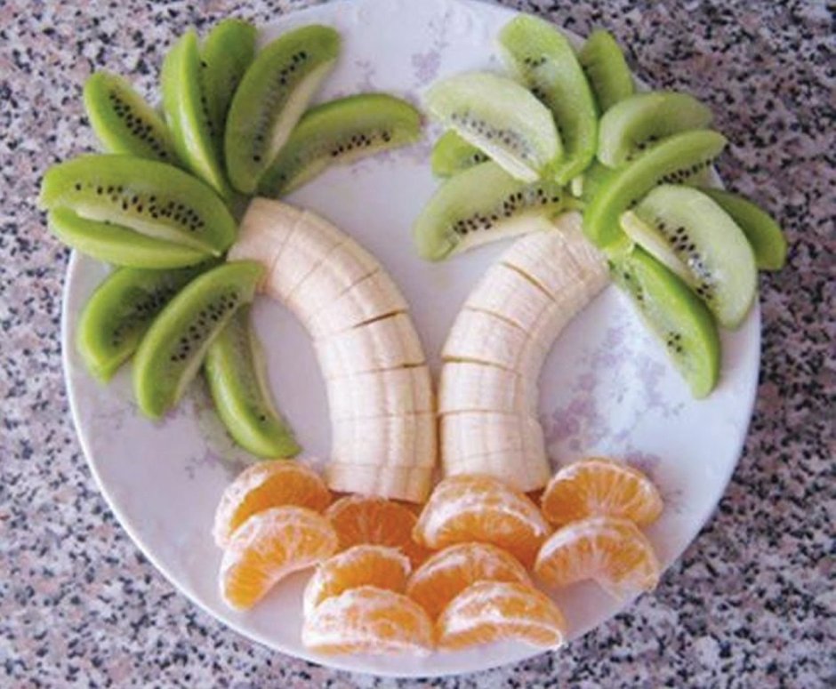 Нарезка фруктов для детей