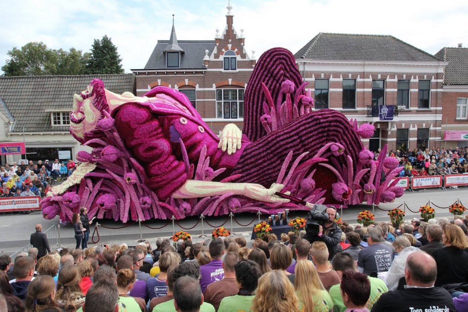 Фестиваль цветов Bloemencorso в Голландии