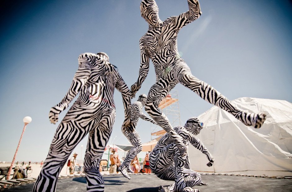 Фестиваль Burning man в США костюмы