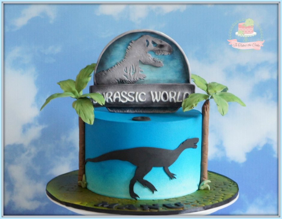 Торт с фотопечатью Jurassic World