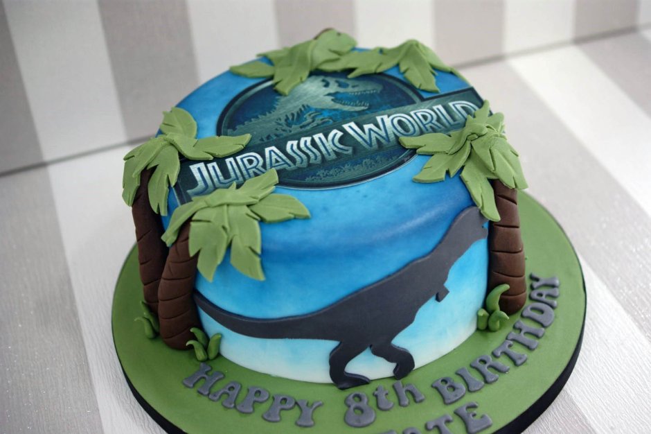Торт с фотопечатью Jurassic World