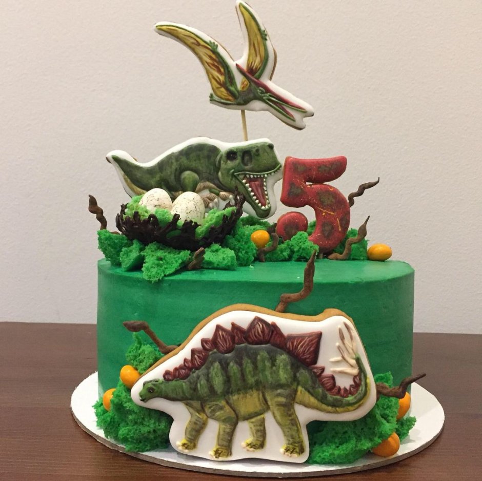 Торт в стиле Jurassic World
