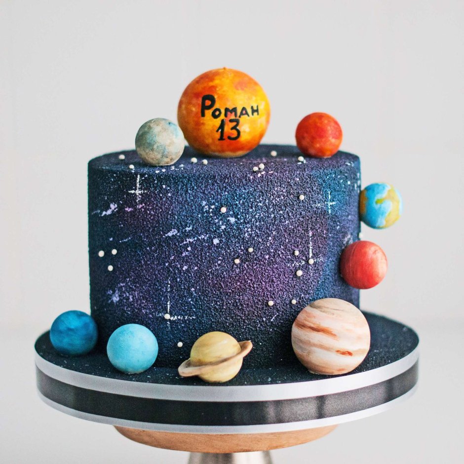 Торт в виде планет