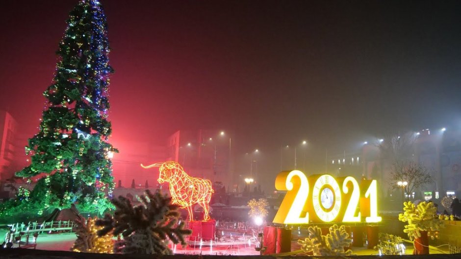 Бишкек украшение к новому году