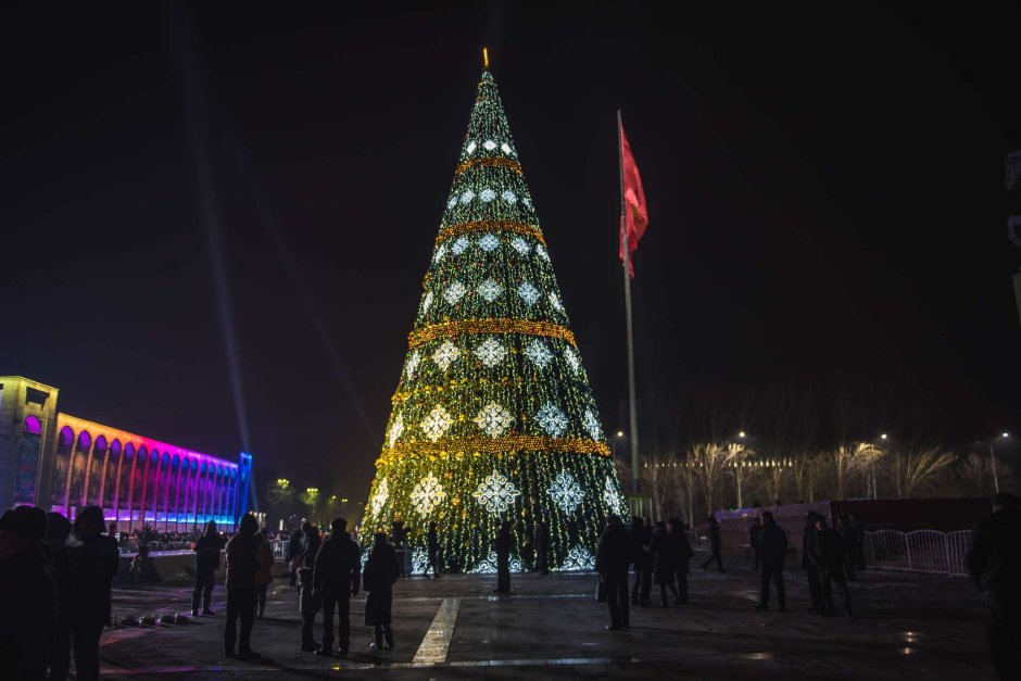 Новогодняя елка Бишкек ала ТОО