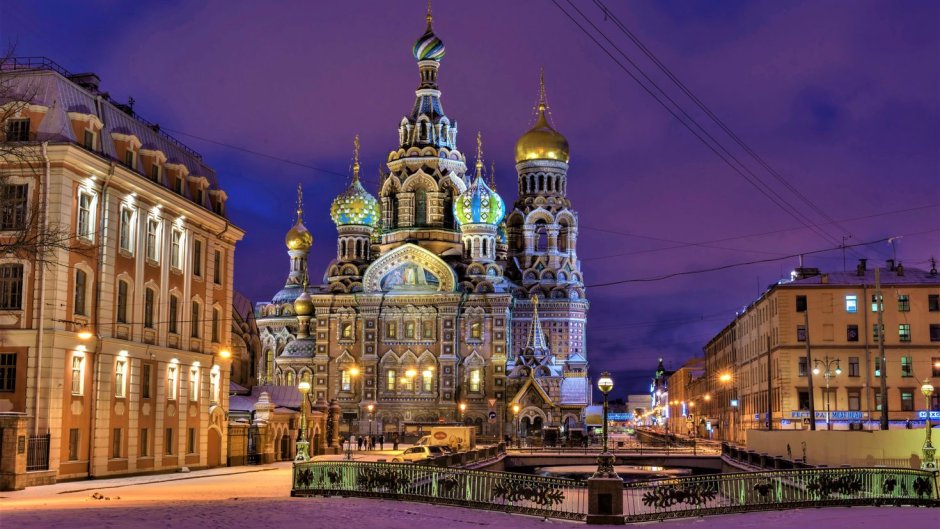 Заснеженный Санкт-Петербург