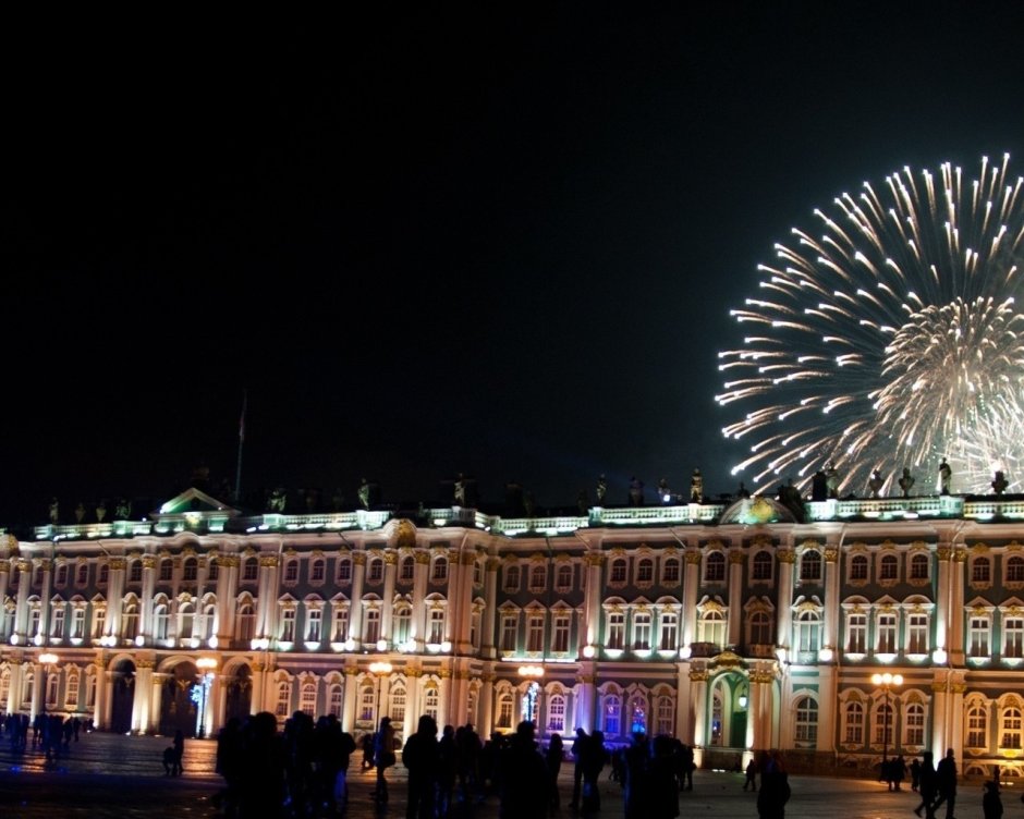Зимний дворец Санкт-Петербург зимой