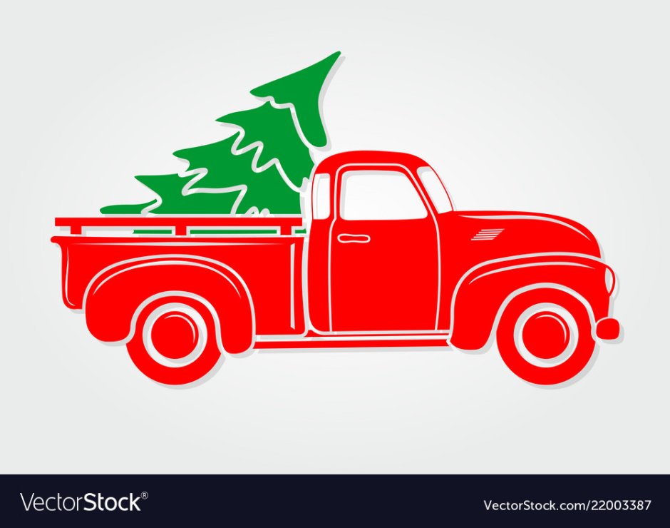 Санта на Красном грузовике