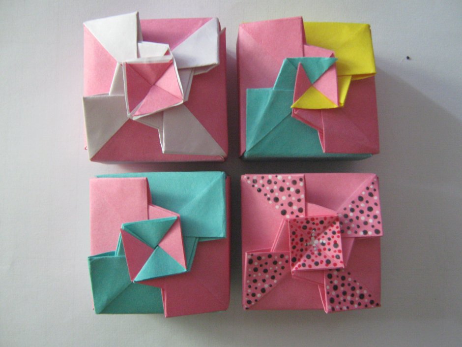 Оригами цветы 5 штук