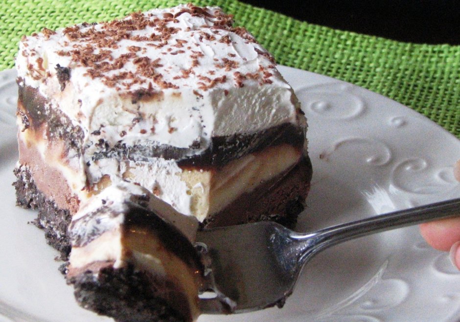 Торт Брауни шоколадное мороженое