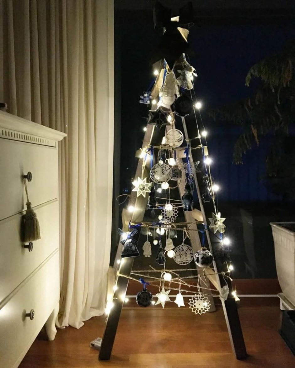 Креативное украшение новогодней елки